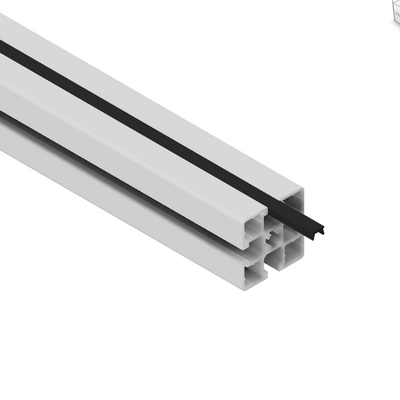 61-033-1 MODULAR SOLUTIONS PVC COVER PROFILE<br>SHALLOW, BLACK, 2M